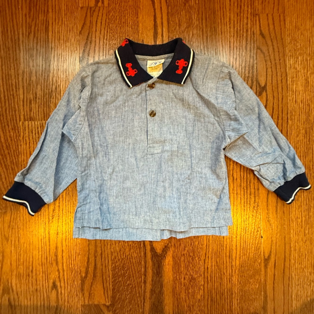 VTG Hartstrings Plane Collared Top 2T